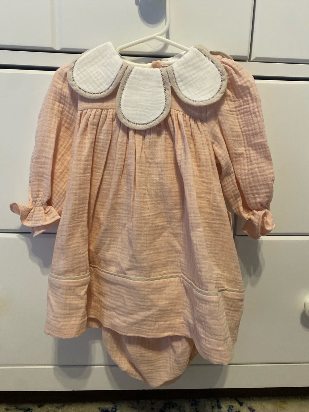 Sophie & Lucas Girls Gauze Dress and Bloomer Set / Size 18m / NWT